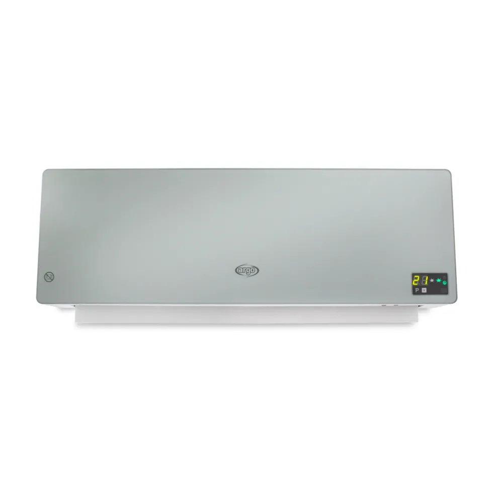 Termoventilatore da parete Argo Chic Silver 2000W con telecomando