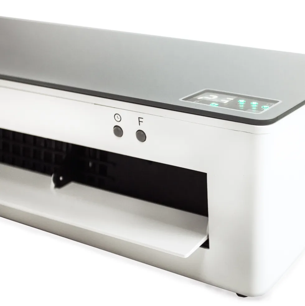 Termoventilatore da parete Argo Chic Silver 2000W con telecomando