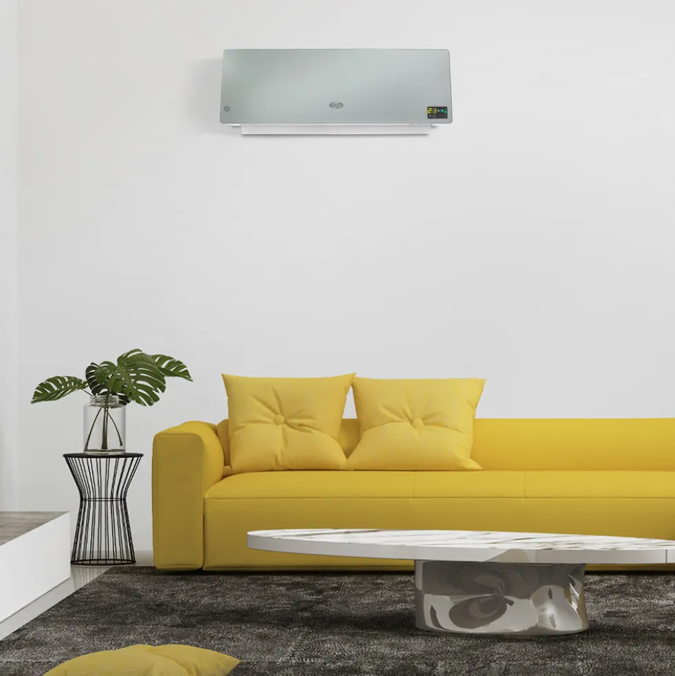 Termoventilatore da parete Argo Chic Silver 2000W con telecomando