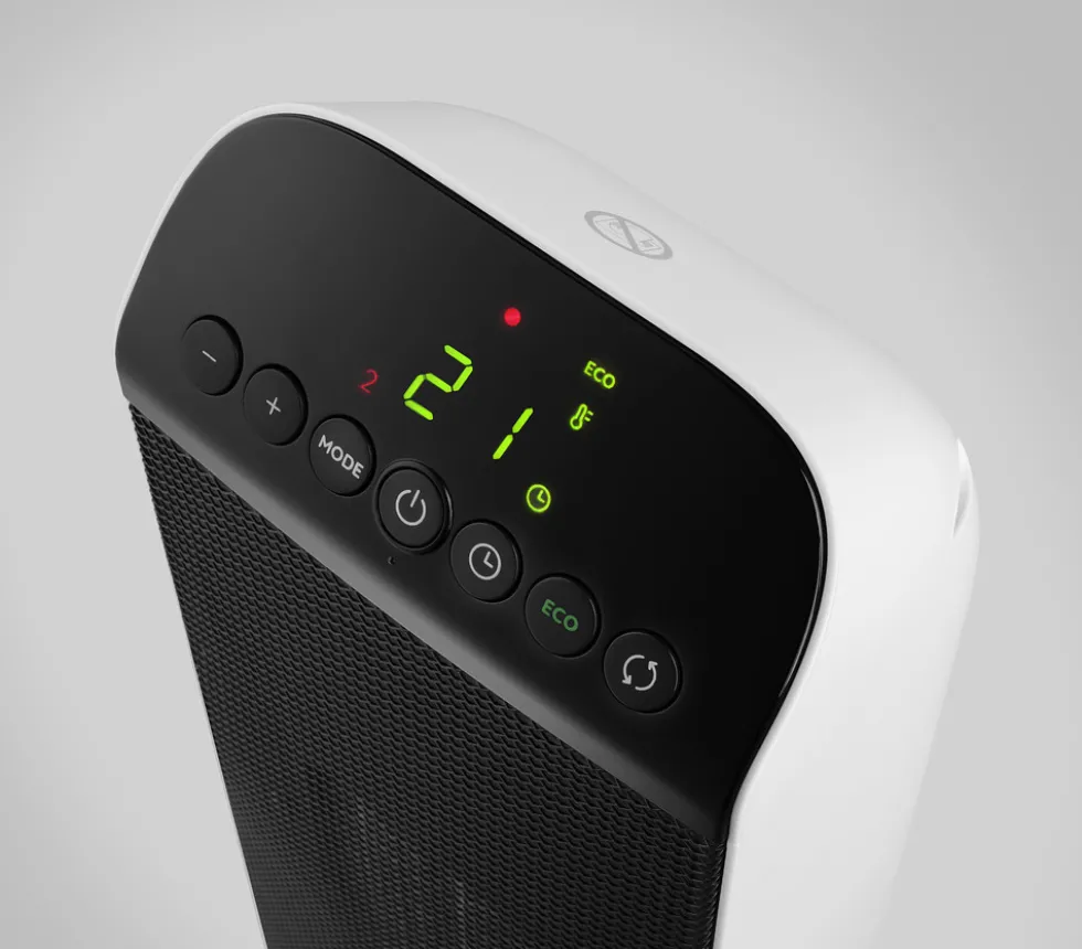 Termoventilatore De Longhi HFX25S20 ceramico con telecomando e base oscillante