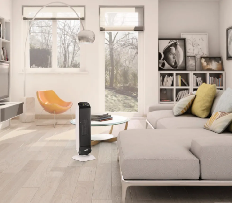 Termoventilatore De Longhi HFX25S20 ceramico con telecomando e base oscillante