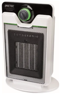 Termoventilatore Imetec 4033 COMPACT Eco ceramic Cfh1 100 White e Blac