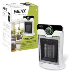 Termoventilatore Imetec 4033 COMPACT Eco ceramic Cfh1 100 White e Blac