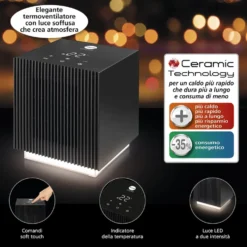 Termoventilatore MACOM 931 con display LED e funzione aria fredda