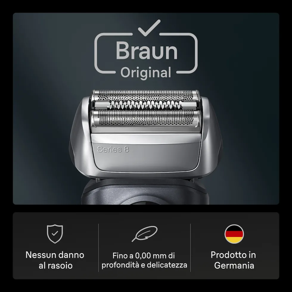 Testina di ricambio Braun Serie 8 83M per rasoio elettrico