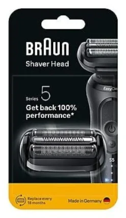 Testina ricambio rasoio Braun 051330 SERIES 5 54B Shaver Head Black