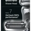 Testina ricambio rasoio Braun 74S SERIES 7 Silver