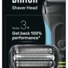 Testina ricambio rasoio Braun 32B SERIES 3+ Black