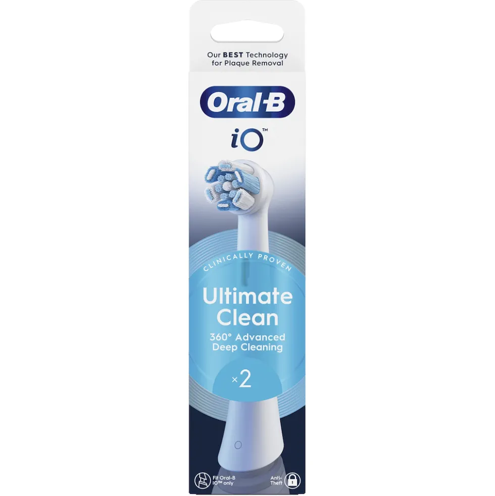 Testine di ricambio Oral-B iO Series Ultimate Clean Bianche (2 pezzi)
