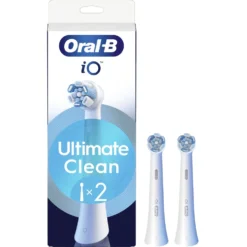 Testine di ricambio Oral-B iO Series Ultimate Clean Bianche (2 pezzi)