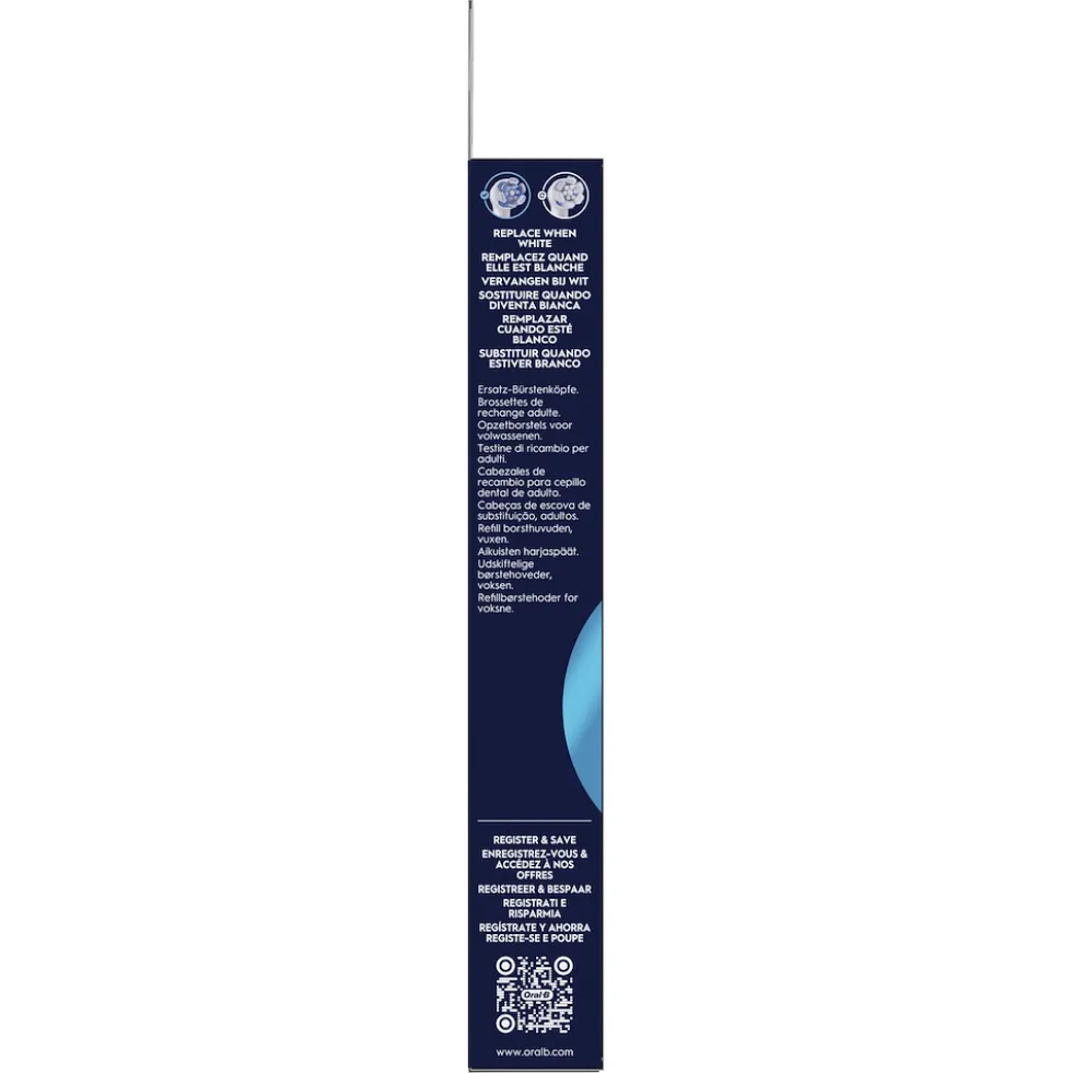 Testine di ricambio Oral-B iO Series Ultimate Clean Bianche, confezione da 3