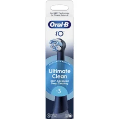 Testine di ricambio Oral B iO Series Ultimate Clean nere, 3 pezzi