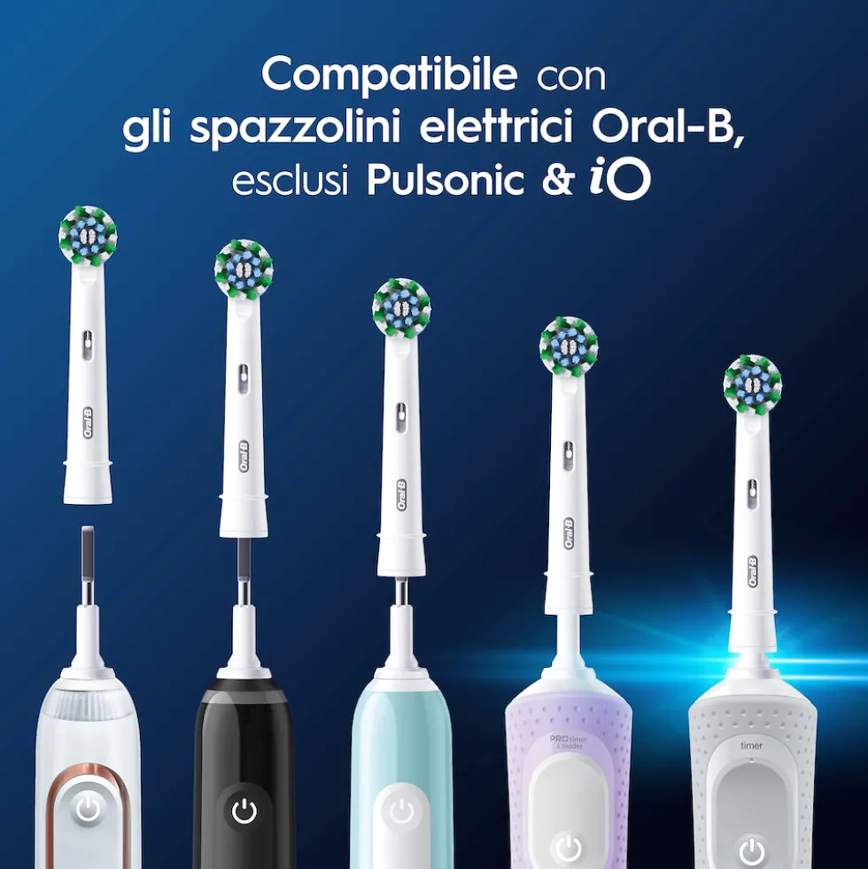 Testine di ricambio Oral-B Pro Cross Action, confezione da 3