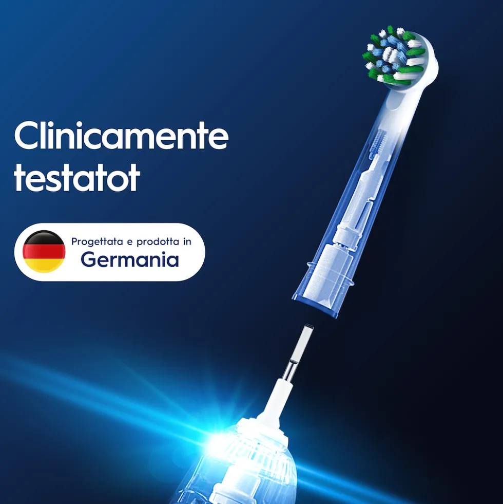 Testine di ricambio Oral-B Pro Cross Action, confezione da 3