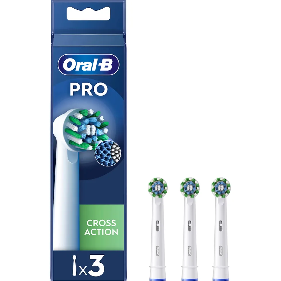 Testine di ricambio Oral-B Pro Cross Action, confezione da 3