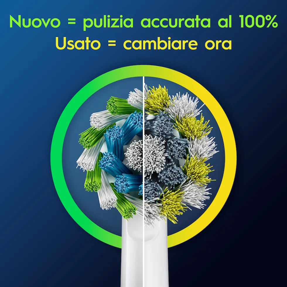 Testine di ricambio Oral-B Pro Cross Action, confezione da 3