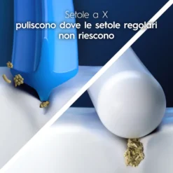Testine Oral-B Pro Cross Action EB50BRX - Rimuovono il 100% di placca in più