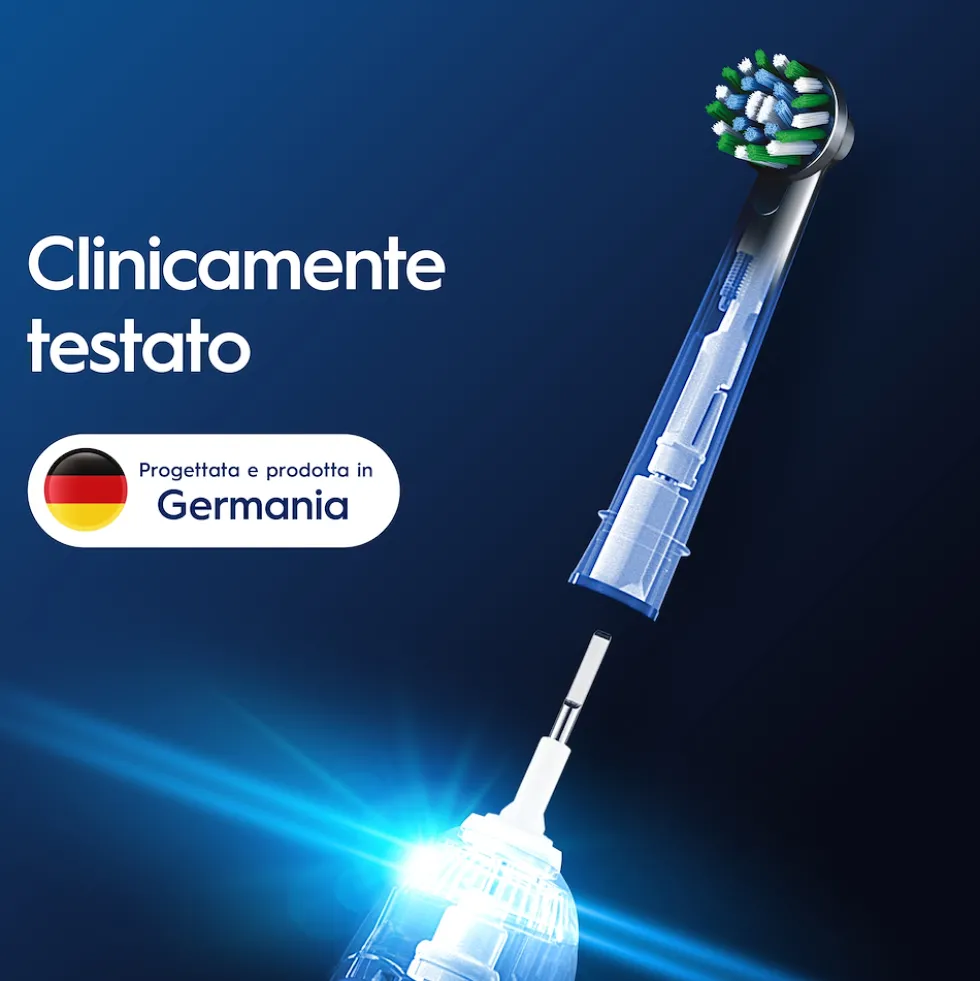 Testine Oral-B Pro Cross Action EB50BRX - Rimuovono il 100% di placca in più
