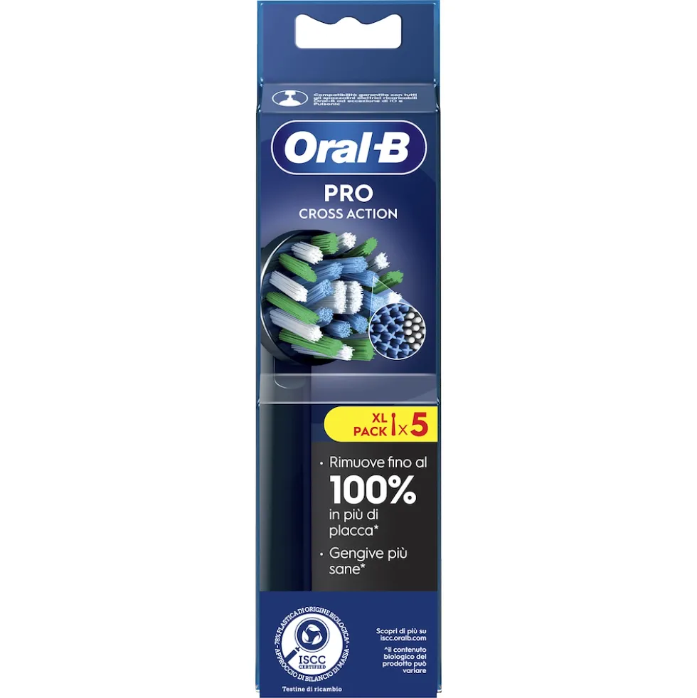 Testine Oral-B Pro Cross Action EB50BRX - Rimuovono il 100% di placca in più