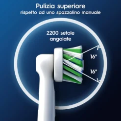 Testine spazzolino elettrico Oral-B Pro Cross Action, confezione da 5