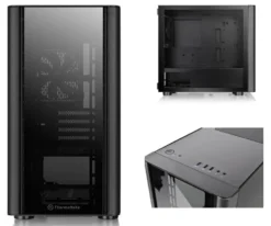THERMALTAKE PC CASE V150-TG CA-1R1-00S1WN-00 *1VENTOLA NERA INCLUSA