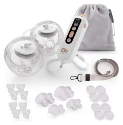 Tiralatte elettrico Kinderkraft KEGEFL00GLD0000 GENTLEFLOW doppio a ba
