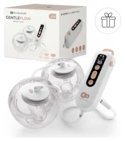 Tiralatte elettrico Kinderkraft KEGEFL00GLD0000 GENTLEFLOW doppio a ba