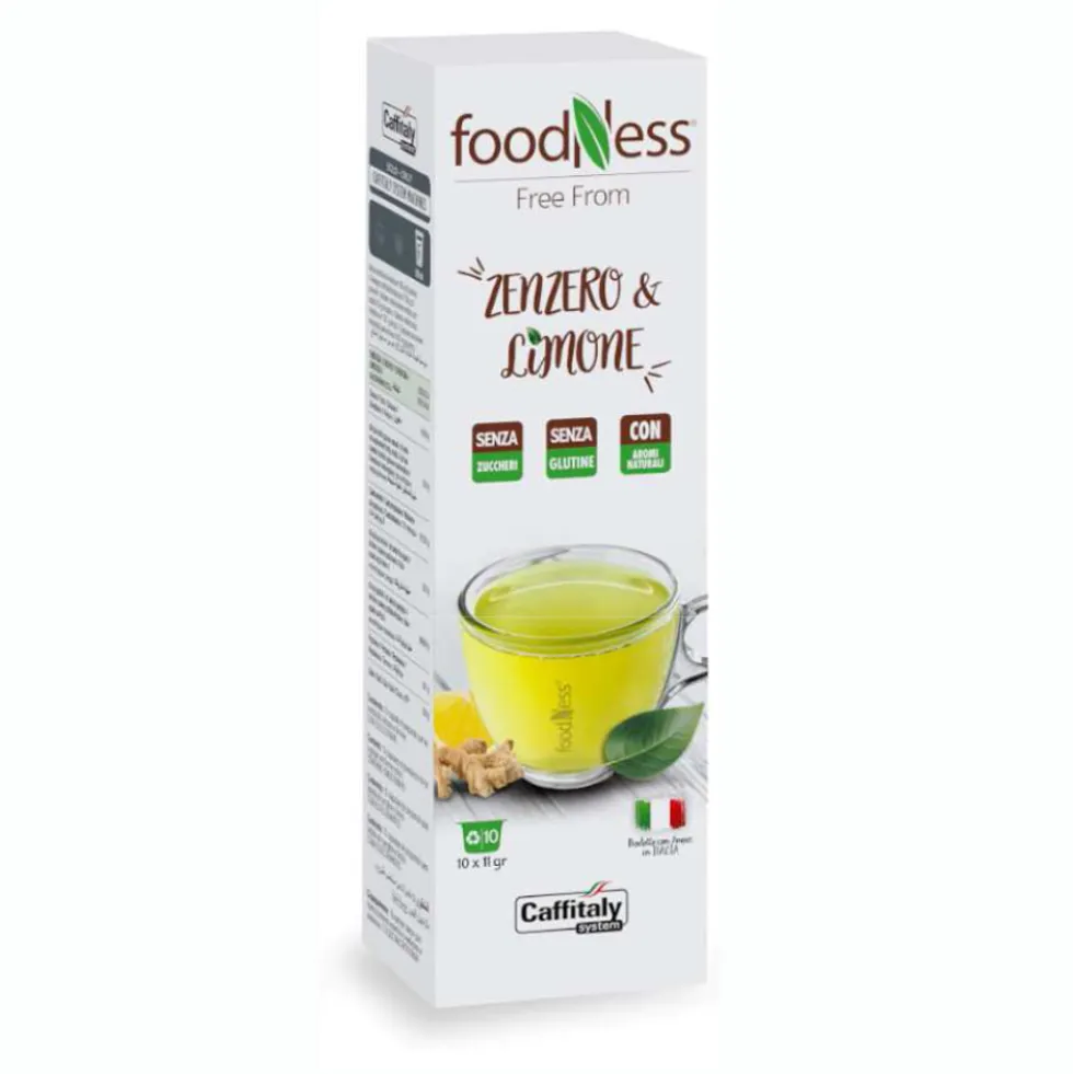 Tisana zenzero e limone Foodness confezione 10 capsule