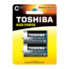 TOSHIBA PILE ALCALINE MEZZA TORCIA LR14GCP BP-2 C