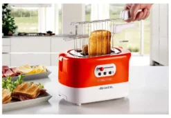 Tostapane Ariete 00C015900AR0 TOASTIME Arancio e Bianco