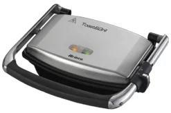Tostiera Ariete 00C191110AR0 TOAST&GRILL Slim Silver e Black