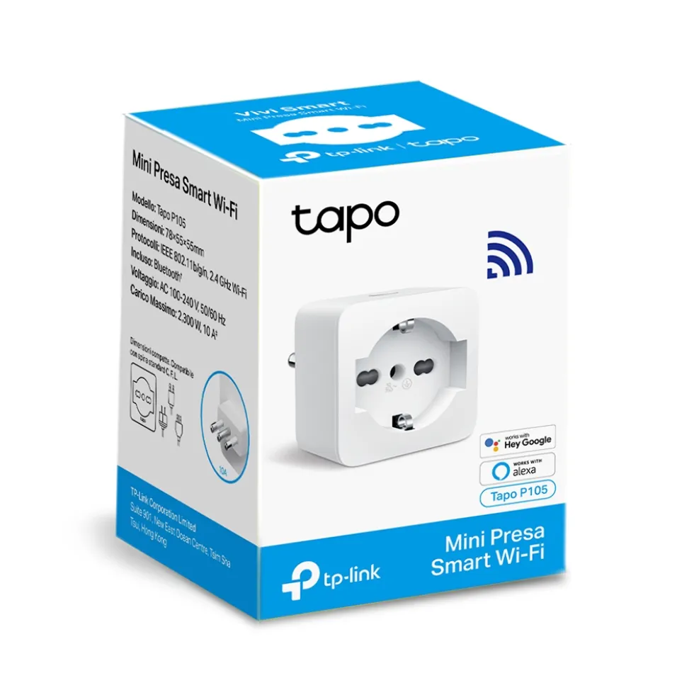 Tp-Link Mini Presa Smart Wifi Plug Italian Socket