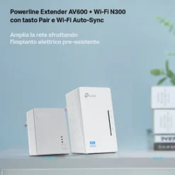 Tp-Link Powerline Wifi Kit 2 Pz. 300Mt