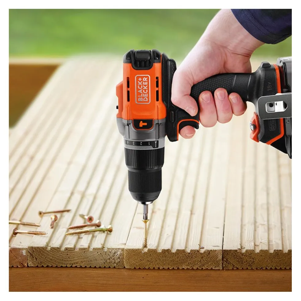Trapano percussione Black & Decker BCD383D1XKQW POWERCONNECT