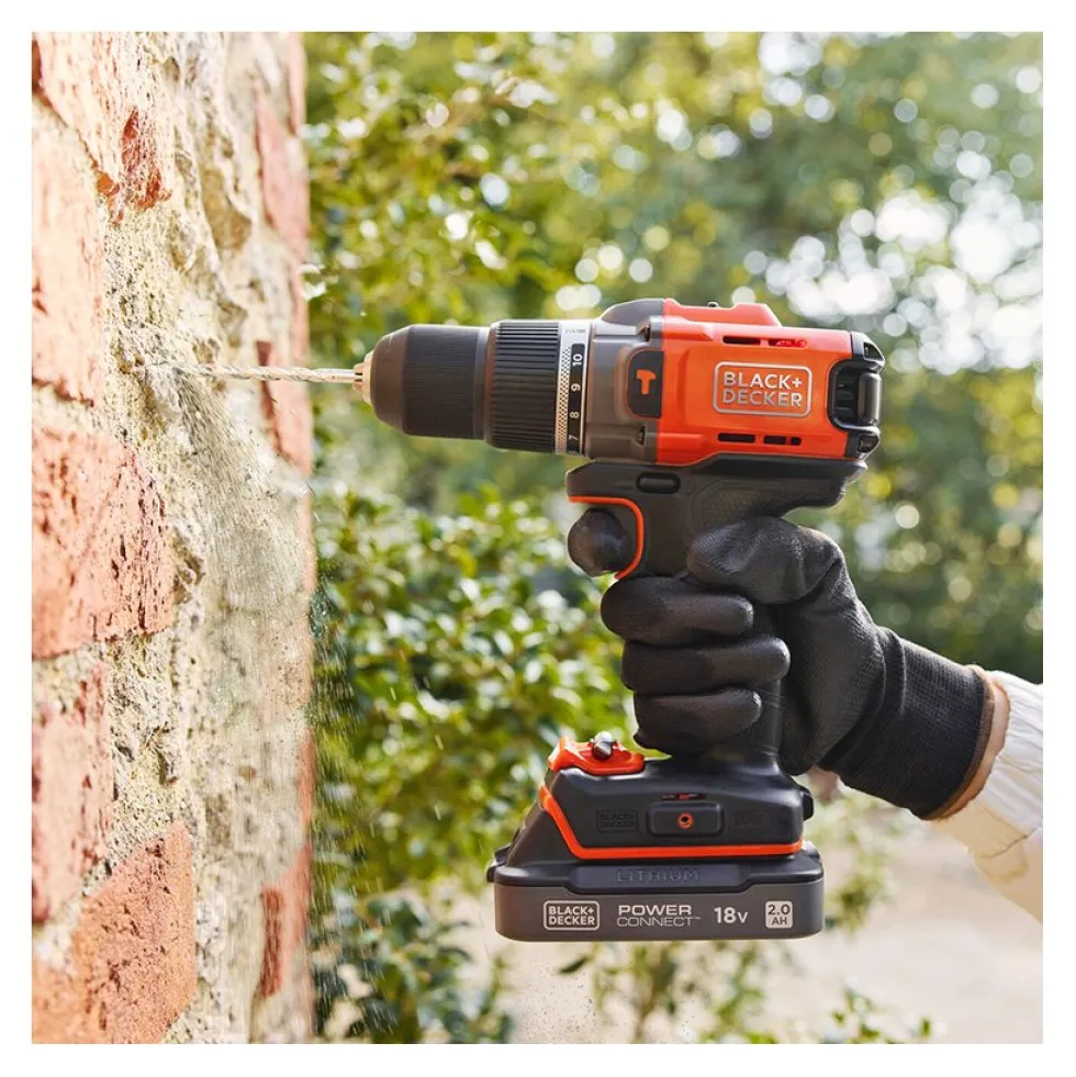 Trapano percussione Black & Decker BCD383D1XKQW POWERCONNECT