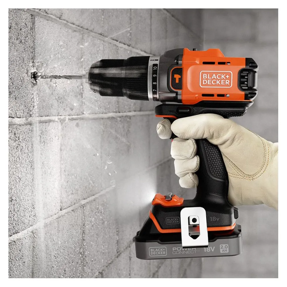 Trapano percussione Black & Decker BCD383D1XKQW POWERCONNECT