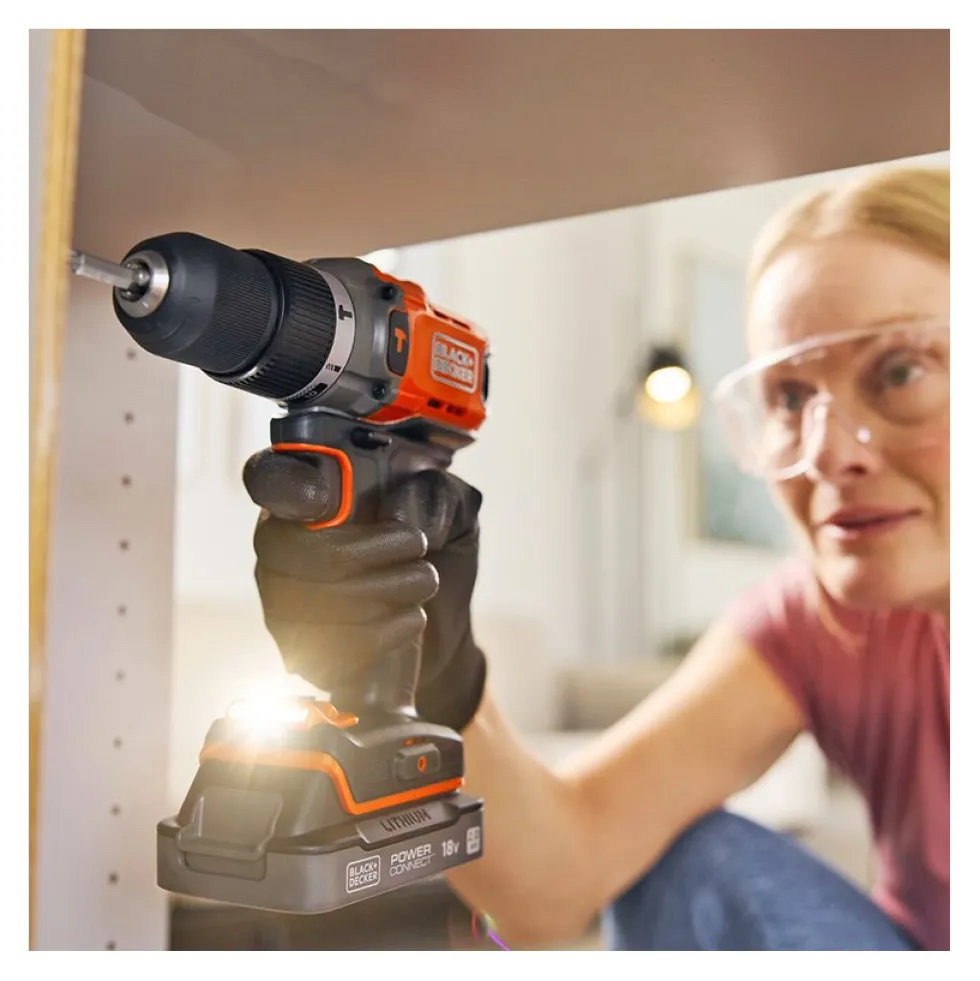 Trapano percussione Black & Decker BCD383D1XKQW POWERCONNECT