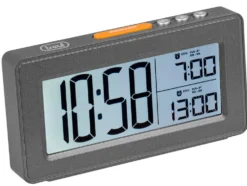 Trevi Orologio Digitale Con Due Sveglie Grande Display Lcd Sld 3P40 Nero