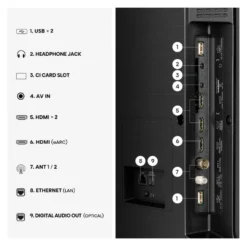 Tv Hisense 20019186 A7 SERIES 43A79S Black