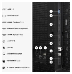 Tv Hisense 20018889 E7 SERIES 100E7S Pro Black