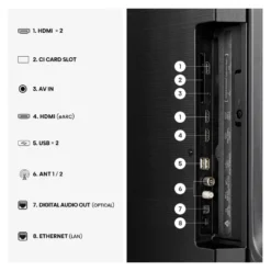 Tv Hisense 20018186 E6 SERIES 50E6ST Black