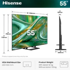 TV Hisense 55E89S Mini LED 4K 144Hz Dolby Vision IQ