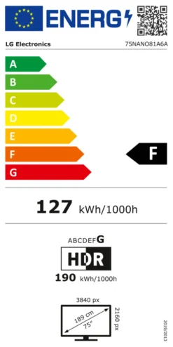 Tv Lg 75NANO81A6A API SERIE NANO81 Black