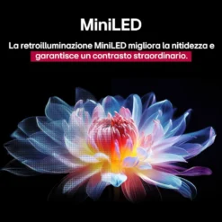 TV LG QNED 65QNED93A6A Mini LED 4K con processore a8 Gen2 AI