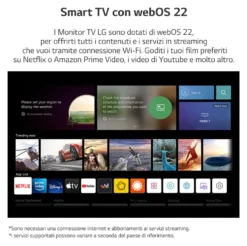 Tv Lg 24TQ510S PZ API SERIE TQ510S Monitor Black