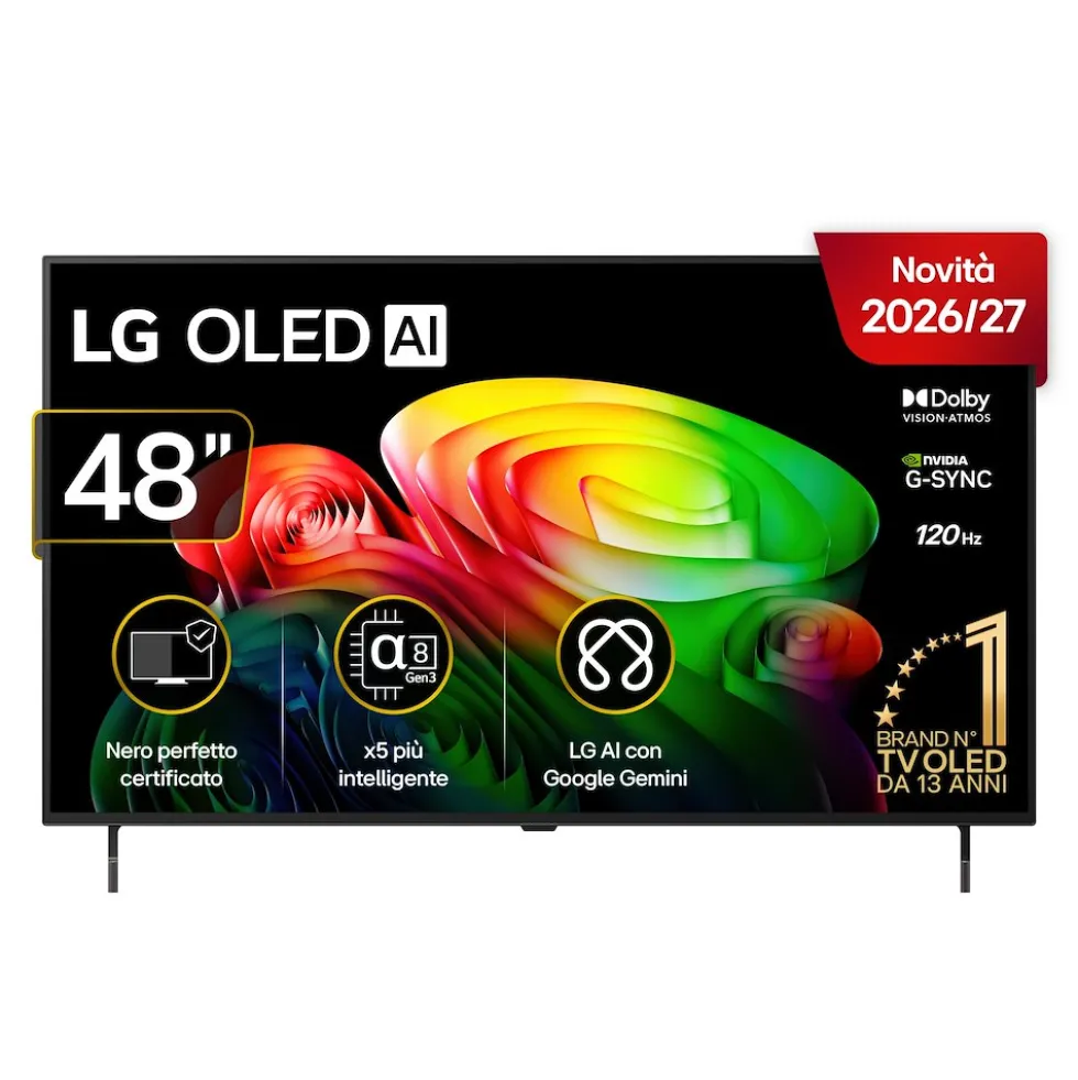 TV OLED LG 48'' B65 4K UHD HDR con processore AI