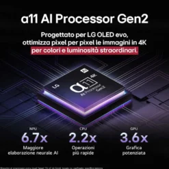 TV OLED LG ELECTRONICS OLED55G56LS con processore a11 Gen2 AI