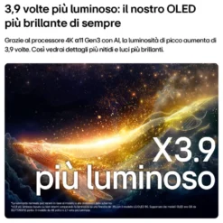 TV OLED 55'' LG ELECTRONICS Serie G6S OLED55G66LS con processore a11 Gen3