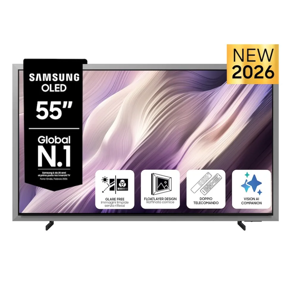 TV OLED Samsung QE55S99HATXZT 55" 4K con processore NQ4 AI Gen3 e 165Hz