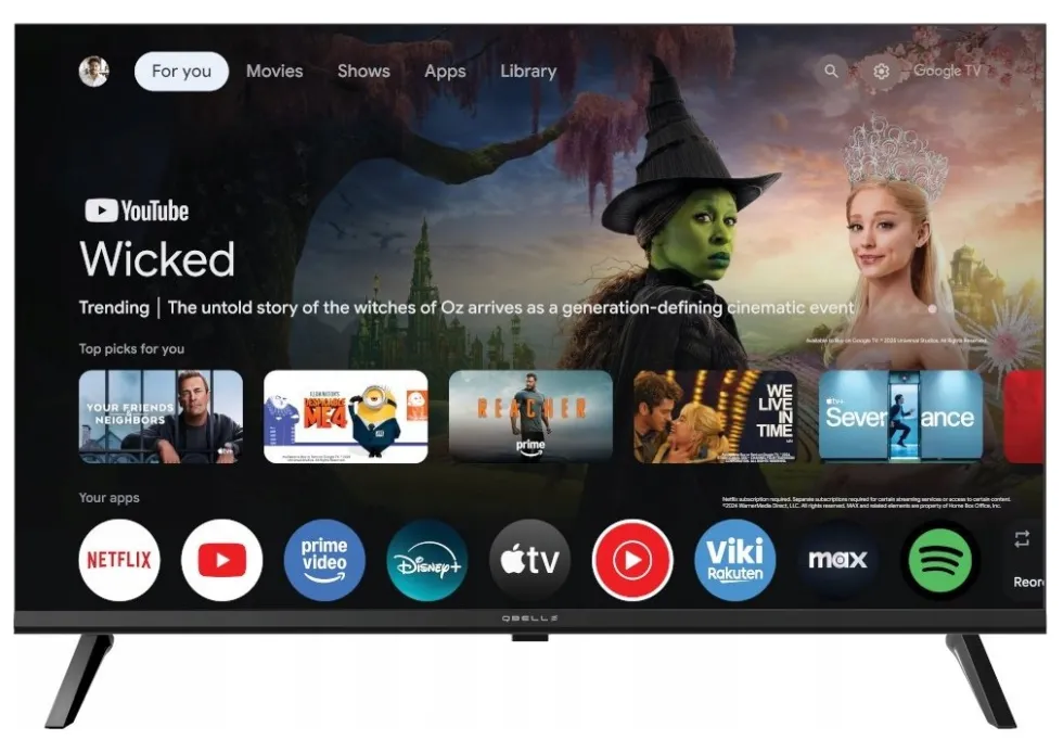 Tv Qbell QT320HGT Black